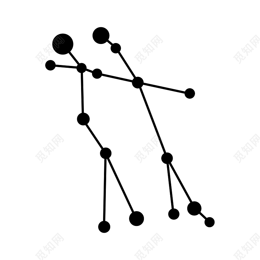 十二星座矢量素材免费下载 觅知网