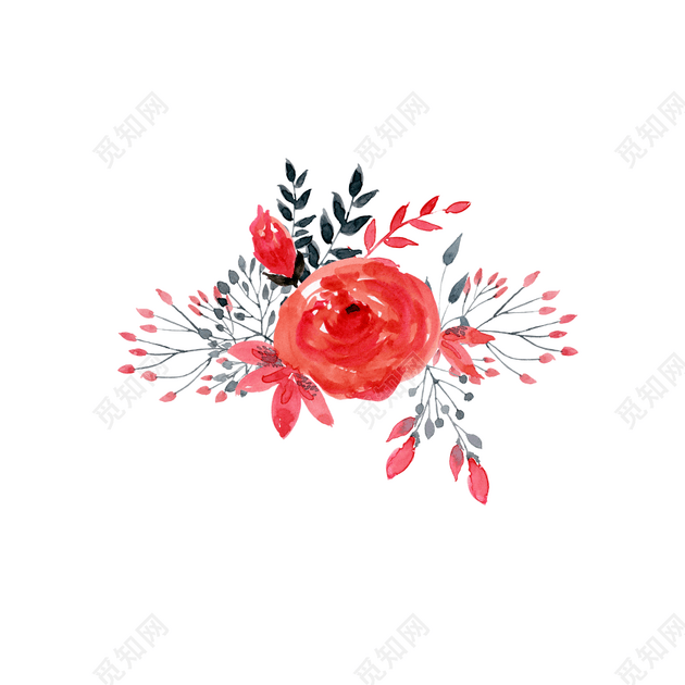 水彩花素材免费下载 觅知网 水彩花素材免费下载 觅知网