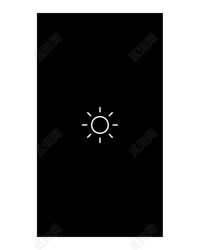 太阳黑底背景图标素材免费下载 觅知网