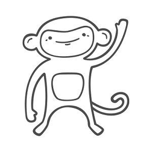 拟人猴子简笔画图片