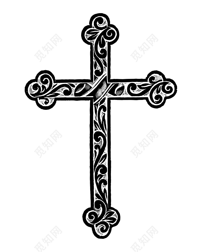 黑色简约十字架图片下载素材免费下载 觅知网