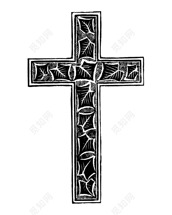 黑色简约十字架图形下载素材免费下载 觅知网