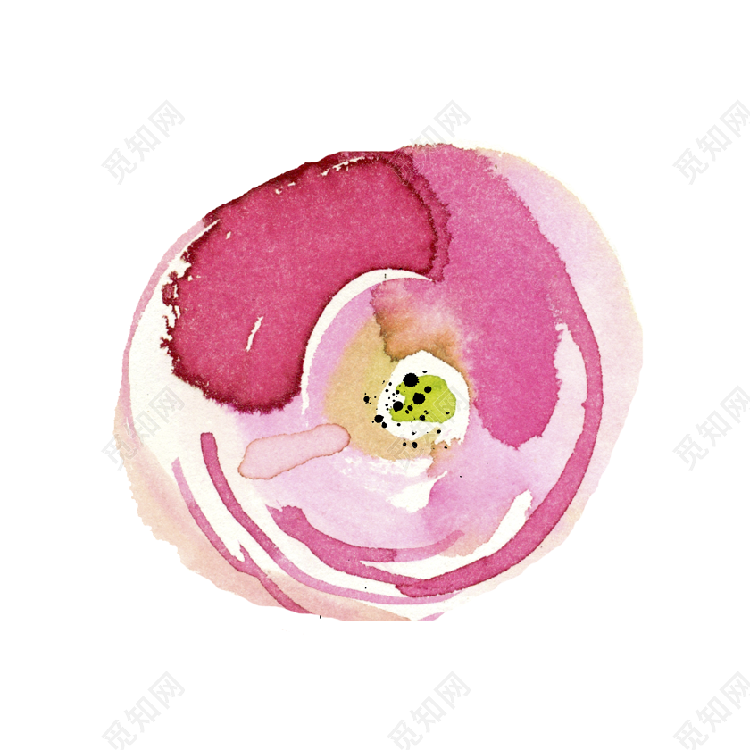粉色手绘水彩花素材免费下载 觅知网