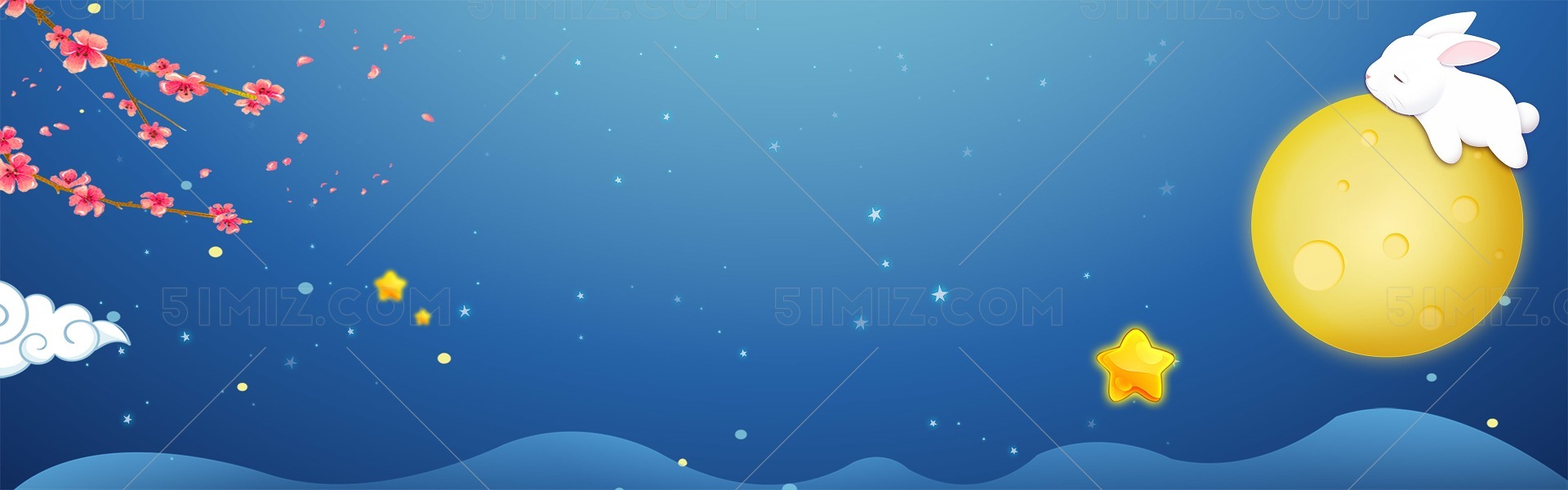 夜色中秋节月圆夜团圆中秋背景免费下载 觅知网