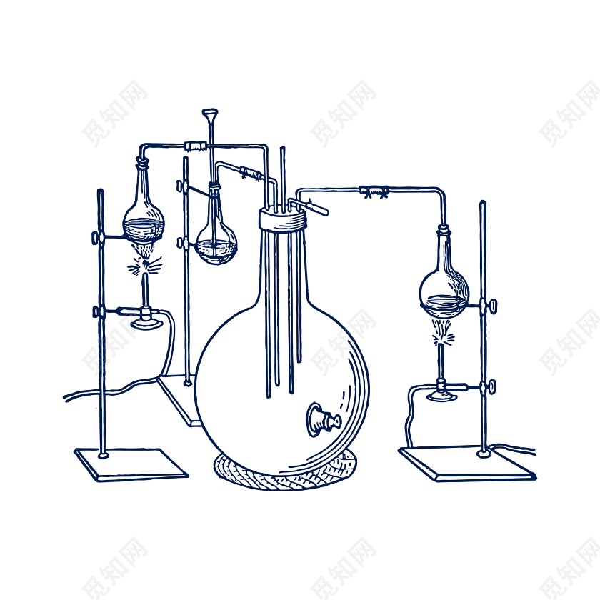 蓝色简约化学仪器图片下载素材免费下载 觅知网