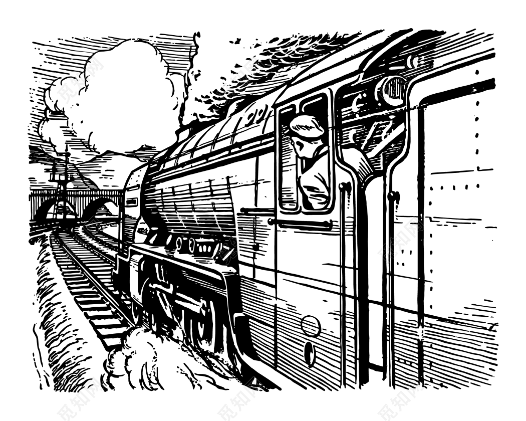 火车头简笔画画法图片步骤（儿童绘画中秋节水彩画） - 有点网 - 好手艺
