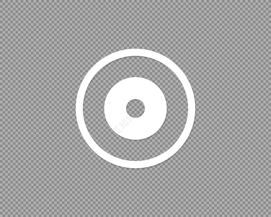 白色圆圈小标志免抠素材免费下载 - 觅知网