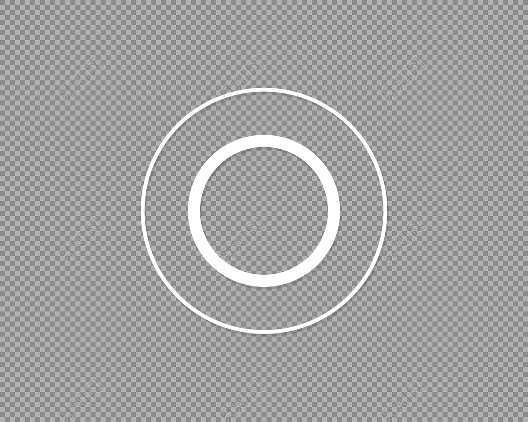 白色圆圈小标志免抠素材免费下载_觅知网
