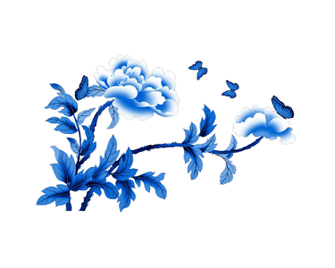 青色蝴蝶素材 青色蝴蝶元素图片下载 觅知网
