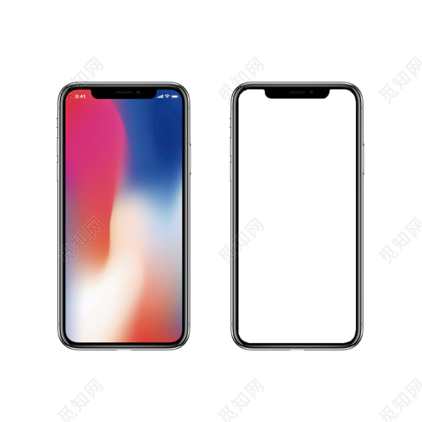 手绘iphonex手机模型图片素材免费下载 觅知网