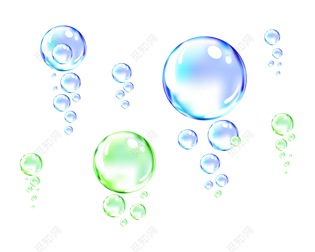 水彩唯美泡泡气泡素材免费下载 - 觅知网