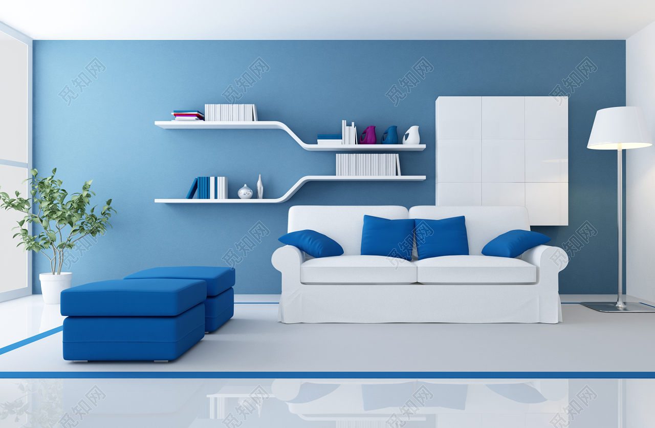 蓝色室内装修装饰装修素材免费下载(图片编号:1423775)-六图网