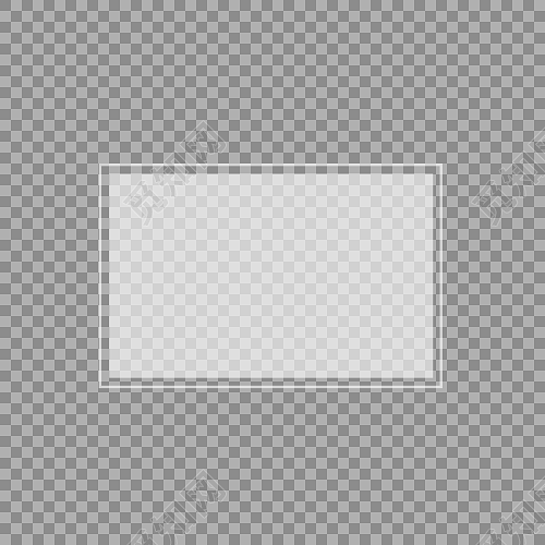 简约透明边框素材免费下载 元素 觅知网