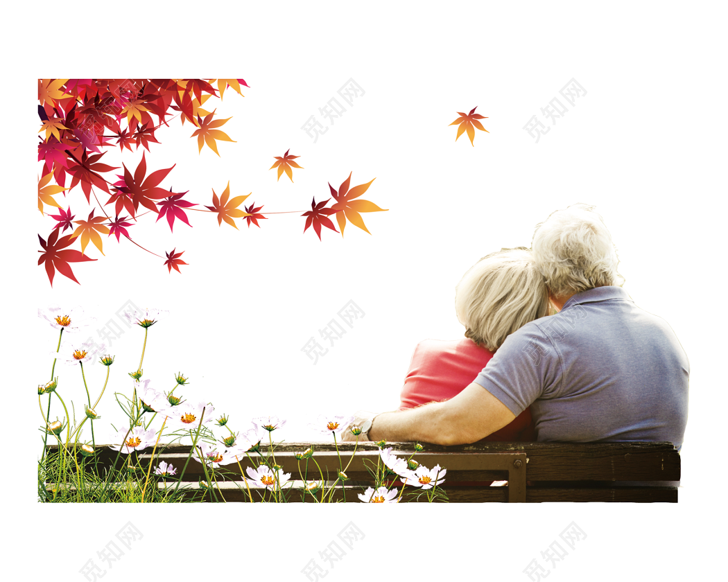 Elderly Couple Sitting On Park Chair Back View Picture And HD Photos ...