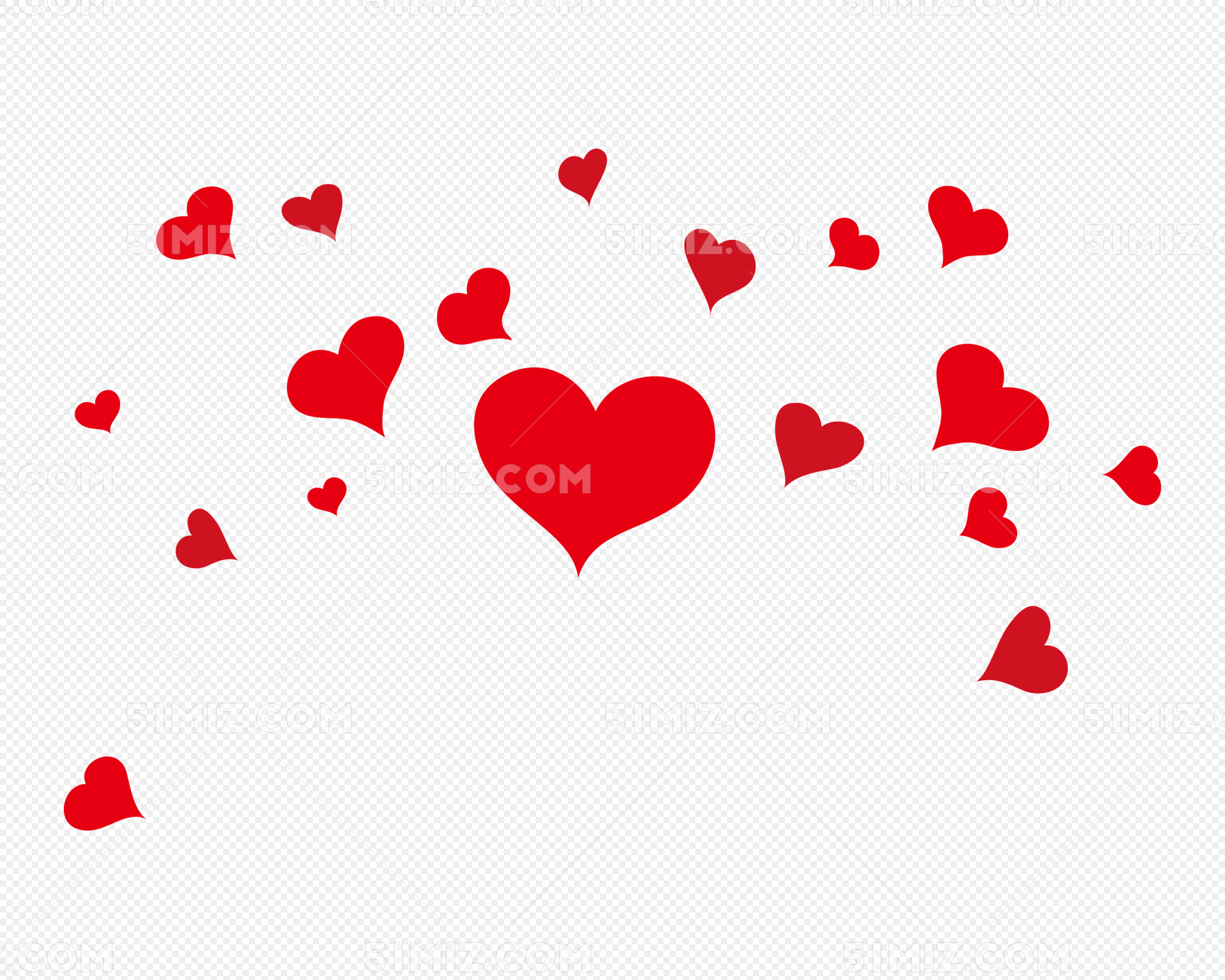 手捧着紅色的愛心PSD圖案素材免費下載，可愛卡通圖片，尺寸2550 × 2550px - Lovepik