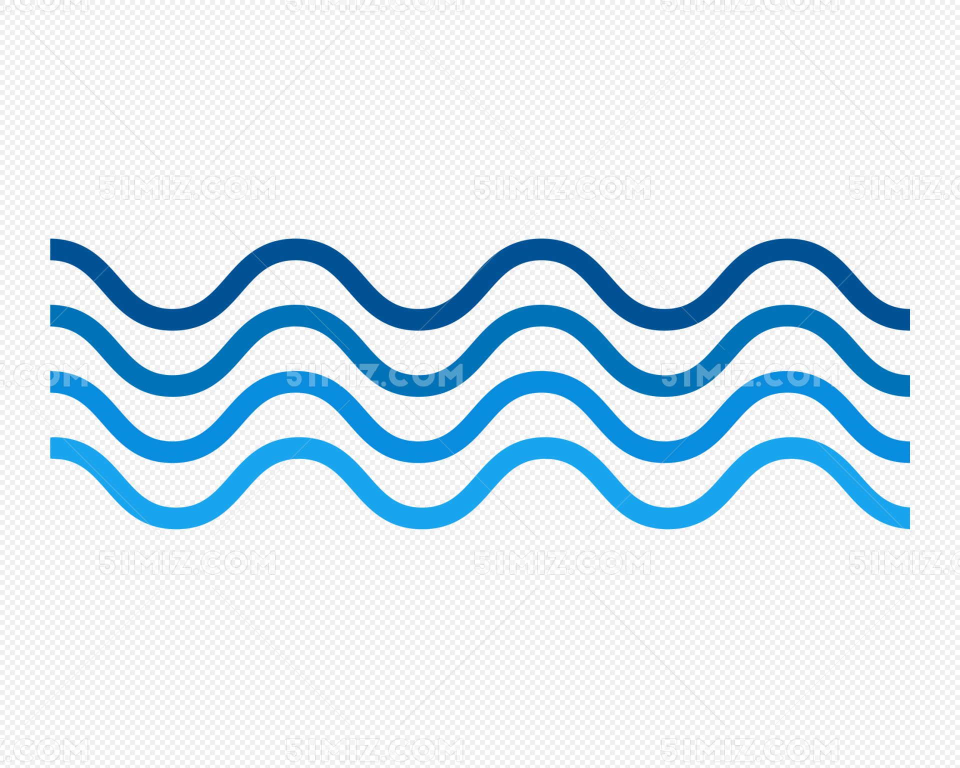 蓝色水波纹波浪线图片素材免费下载 - 觅知网