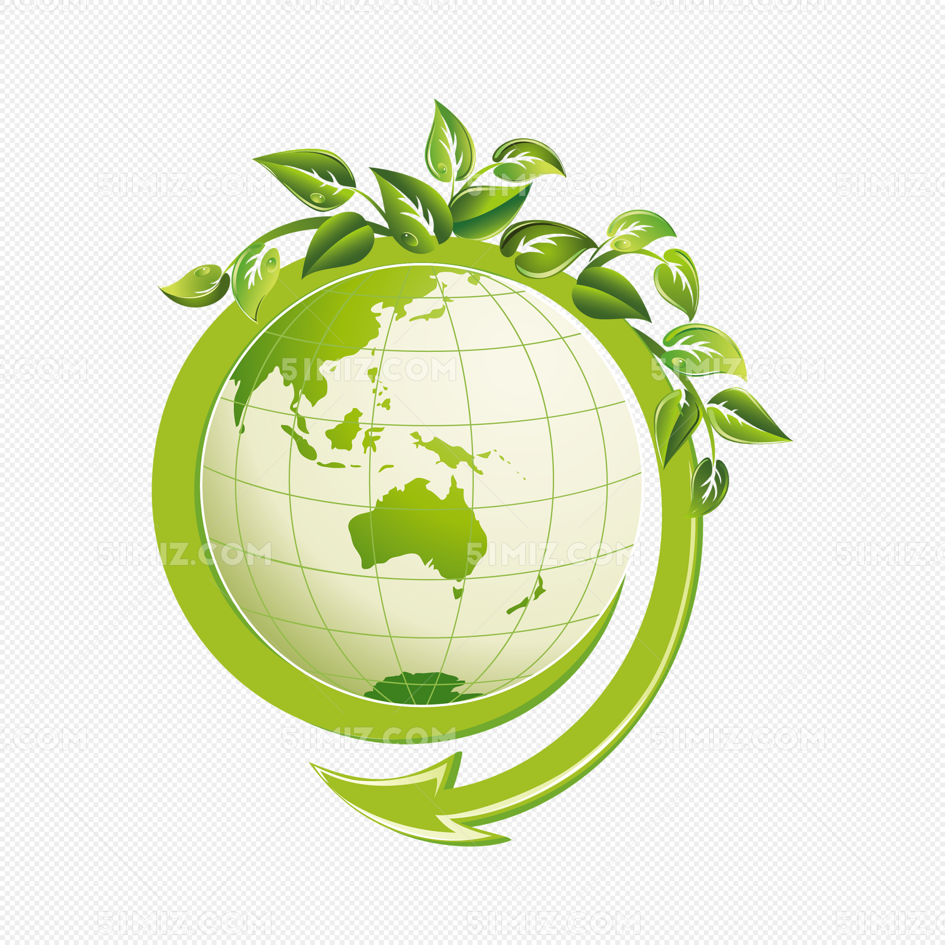 保护地球绿色环保简笔画,(环保、地球、灯泡、新能源、水滴)儿童插画_北极熊素材库