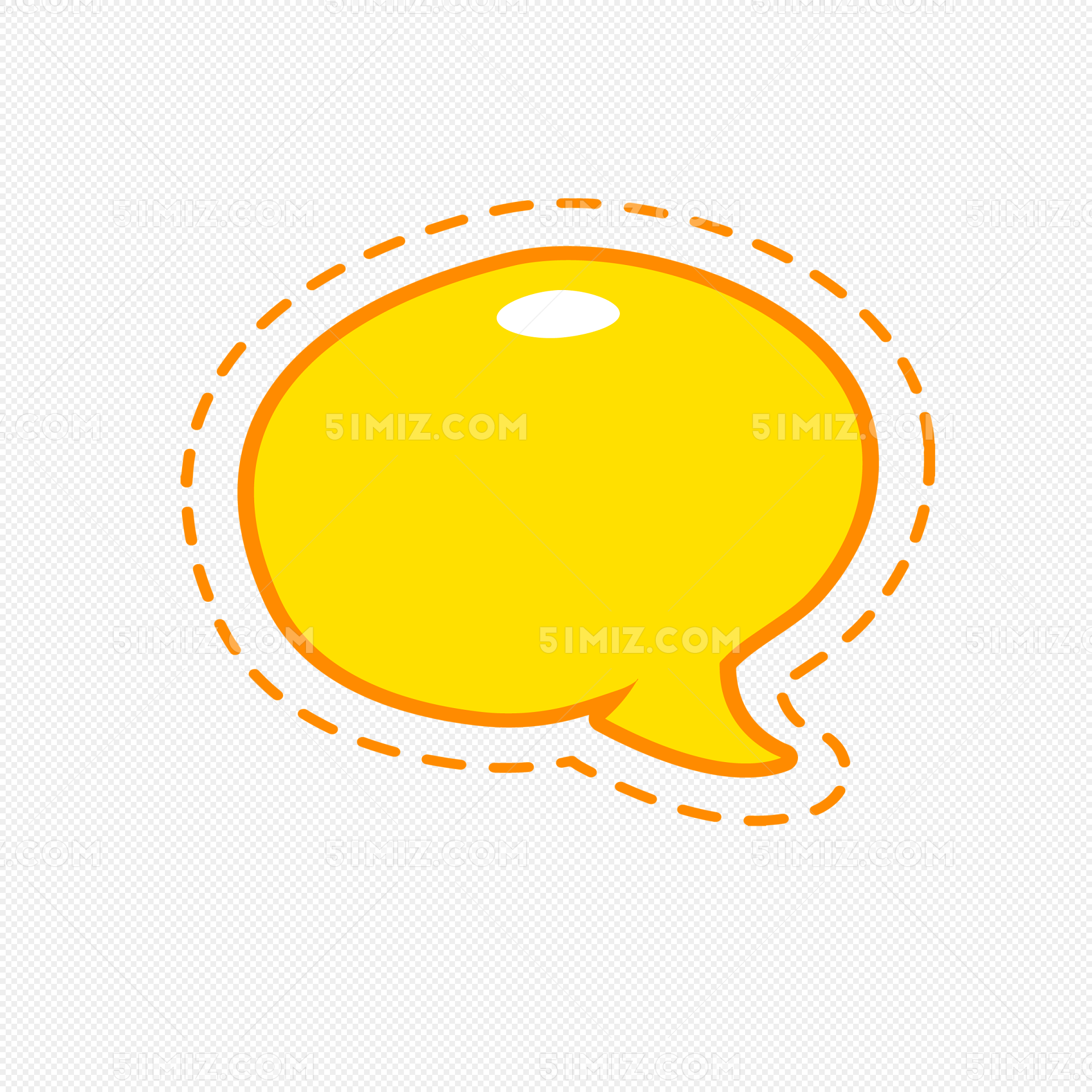 可爱气泡对话框图片素材免费下载 - 觅知网