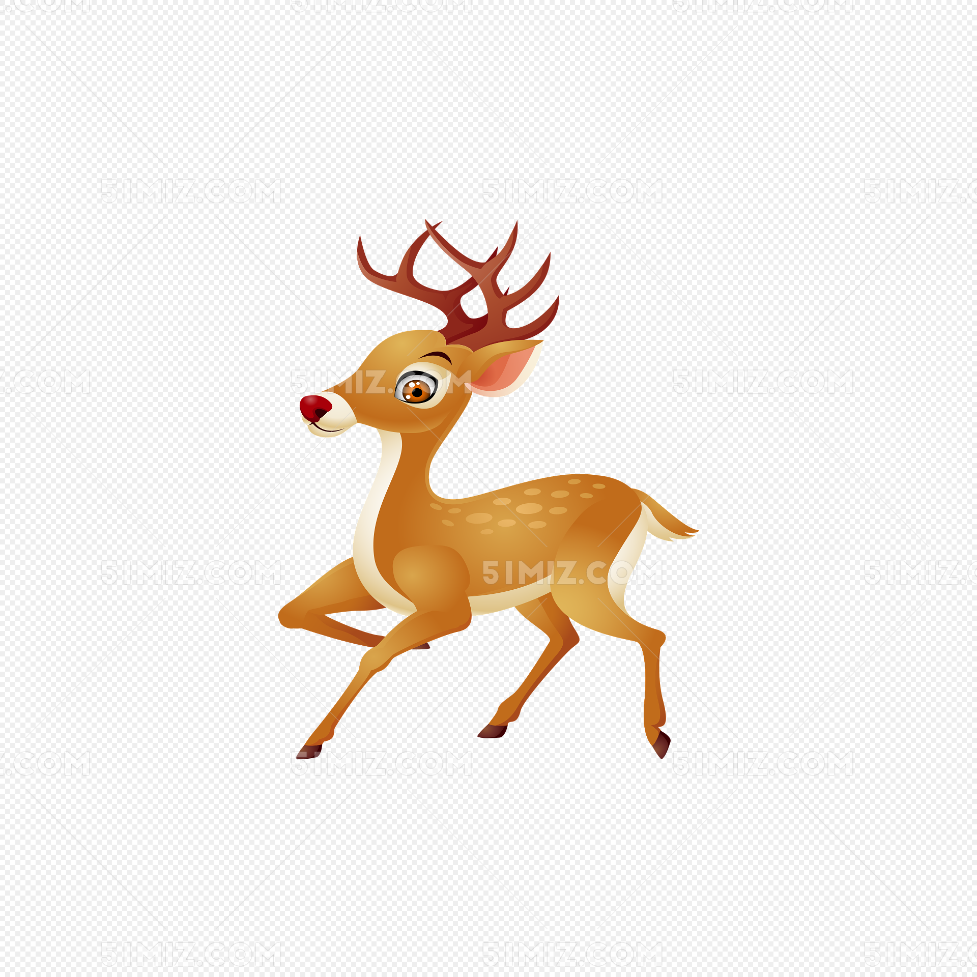 一鹿发财 4K 小鹿(动物静态壁纸) - 静态壁纸下载 - 元气壁纸