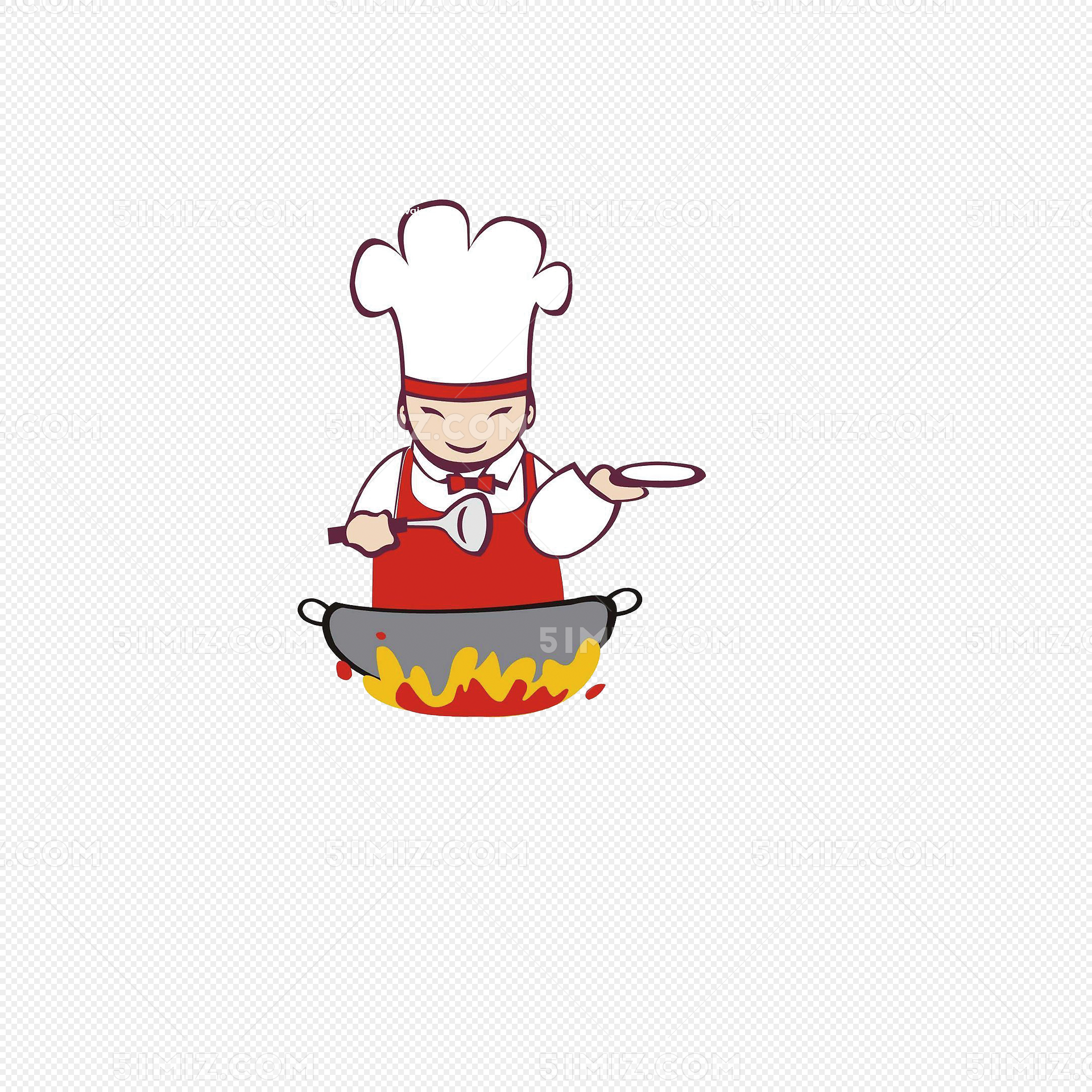 矢量可爱卡通厨师图片素材免费下载 - 觅知网