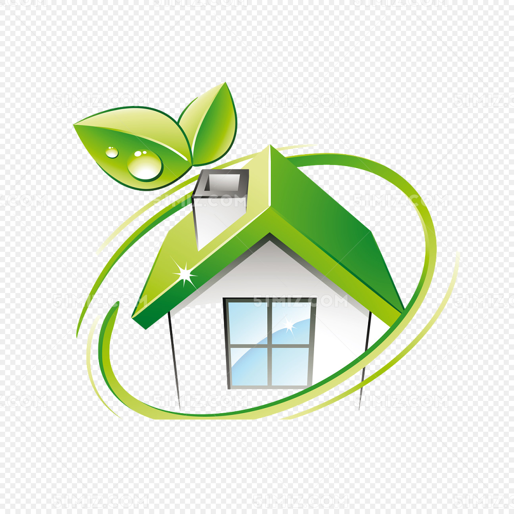 绿色房子图片素材免费下载 - 觅知网
