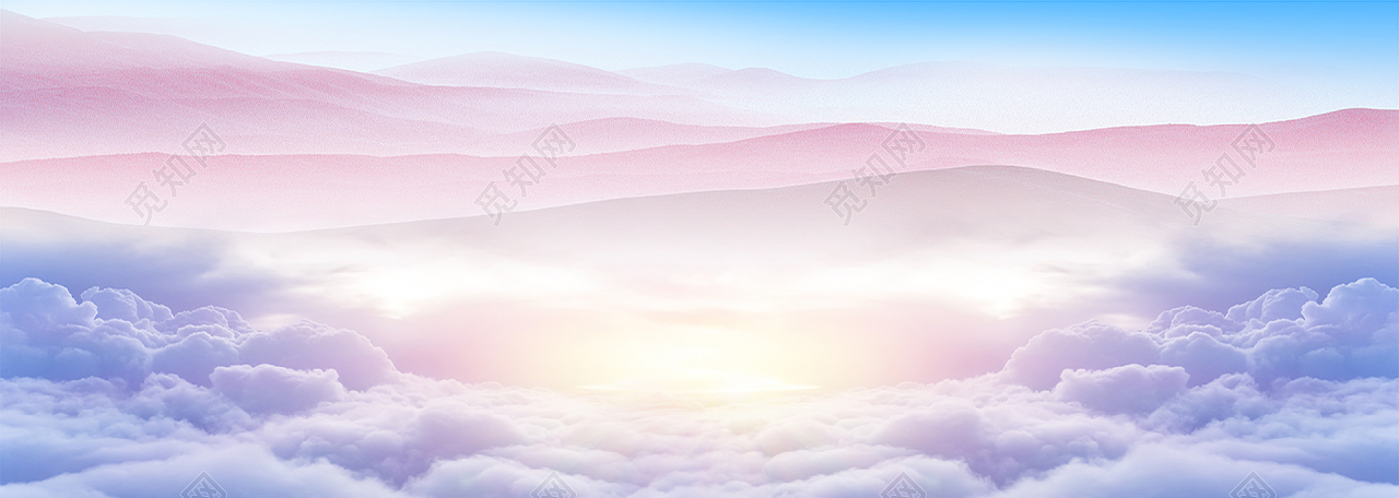 彩色梦幻云朵天空风景背景免费下载 觅知网