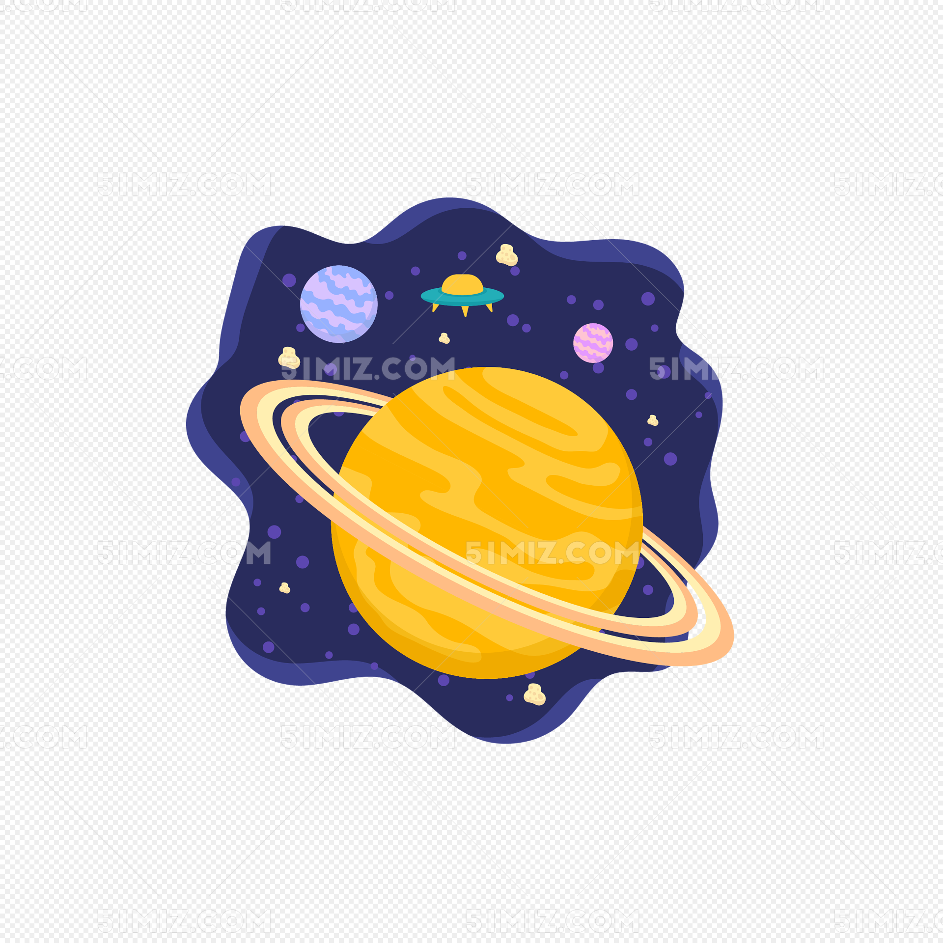 Premium Vector | Sketch planet icon set, ink hand drawn illustration
