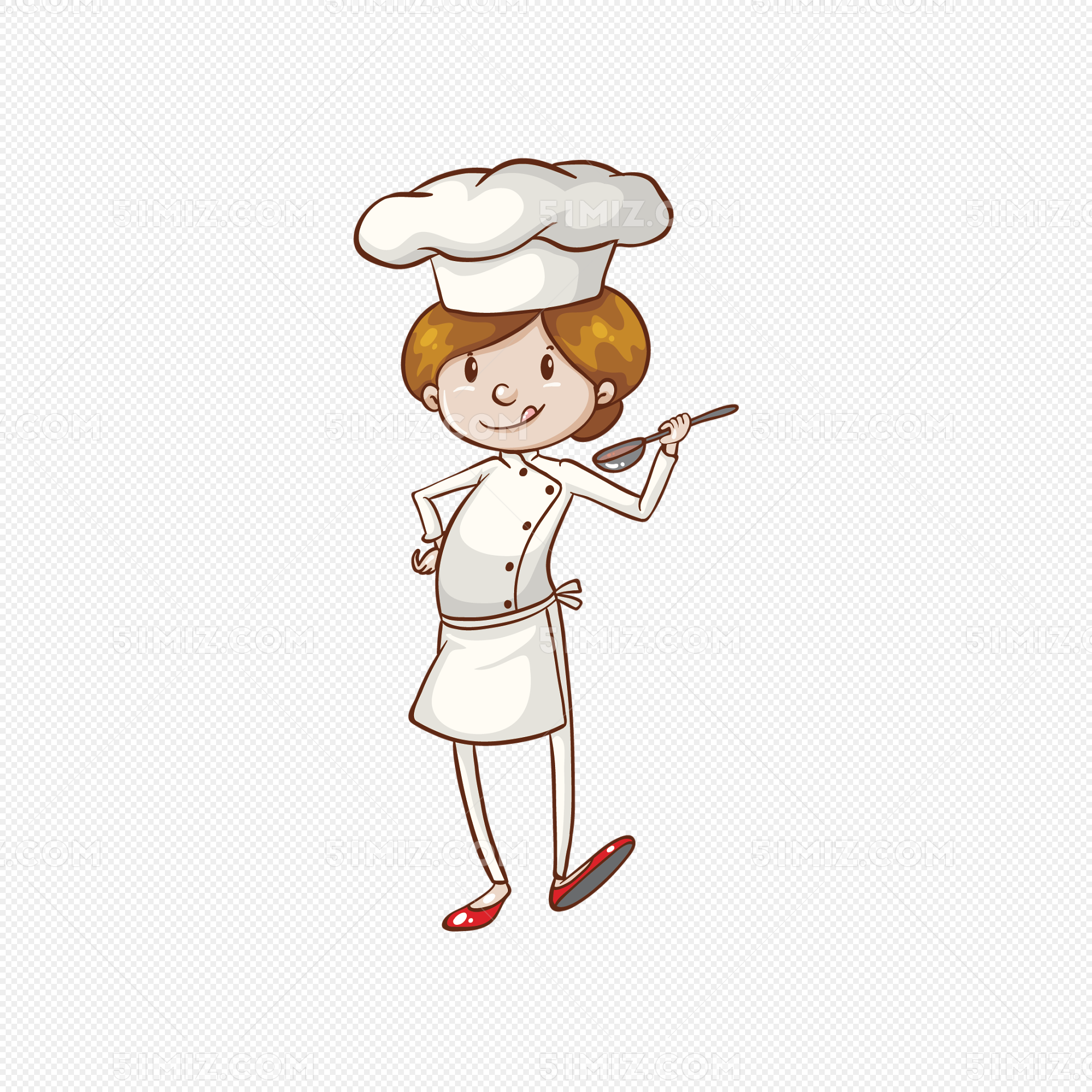卡通小厨师图片素材免费下载 - 觅知网