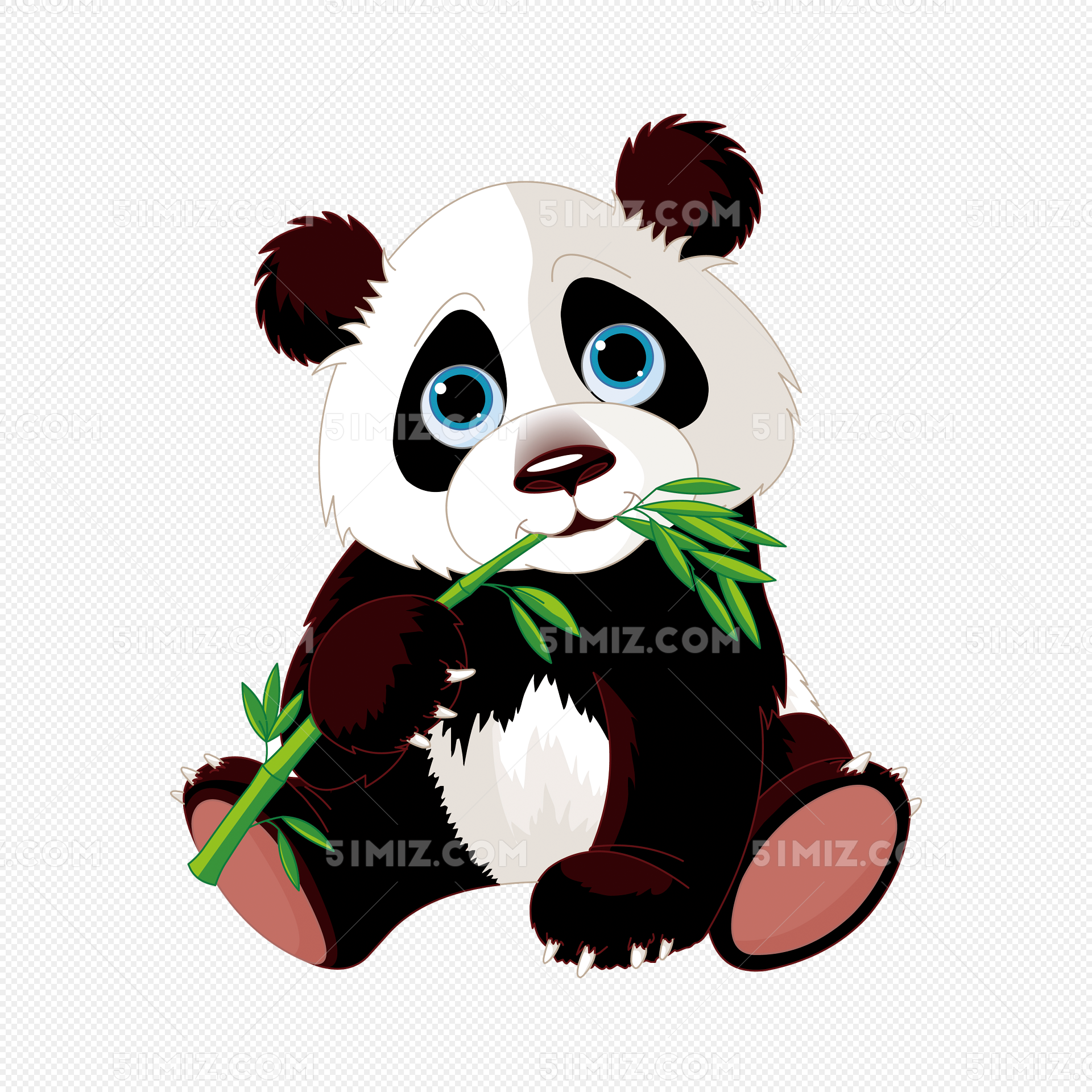 熊猫简笔画少儿涂色图片素材-编号29898084-图行天下