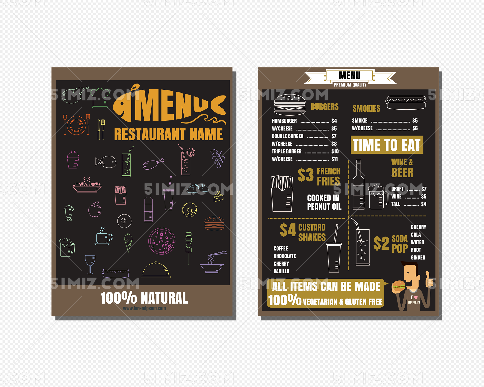 黑板风格餐厅菜单设计图__广告设计_广告设计_设计图库_昵图网nipic.com
