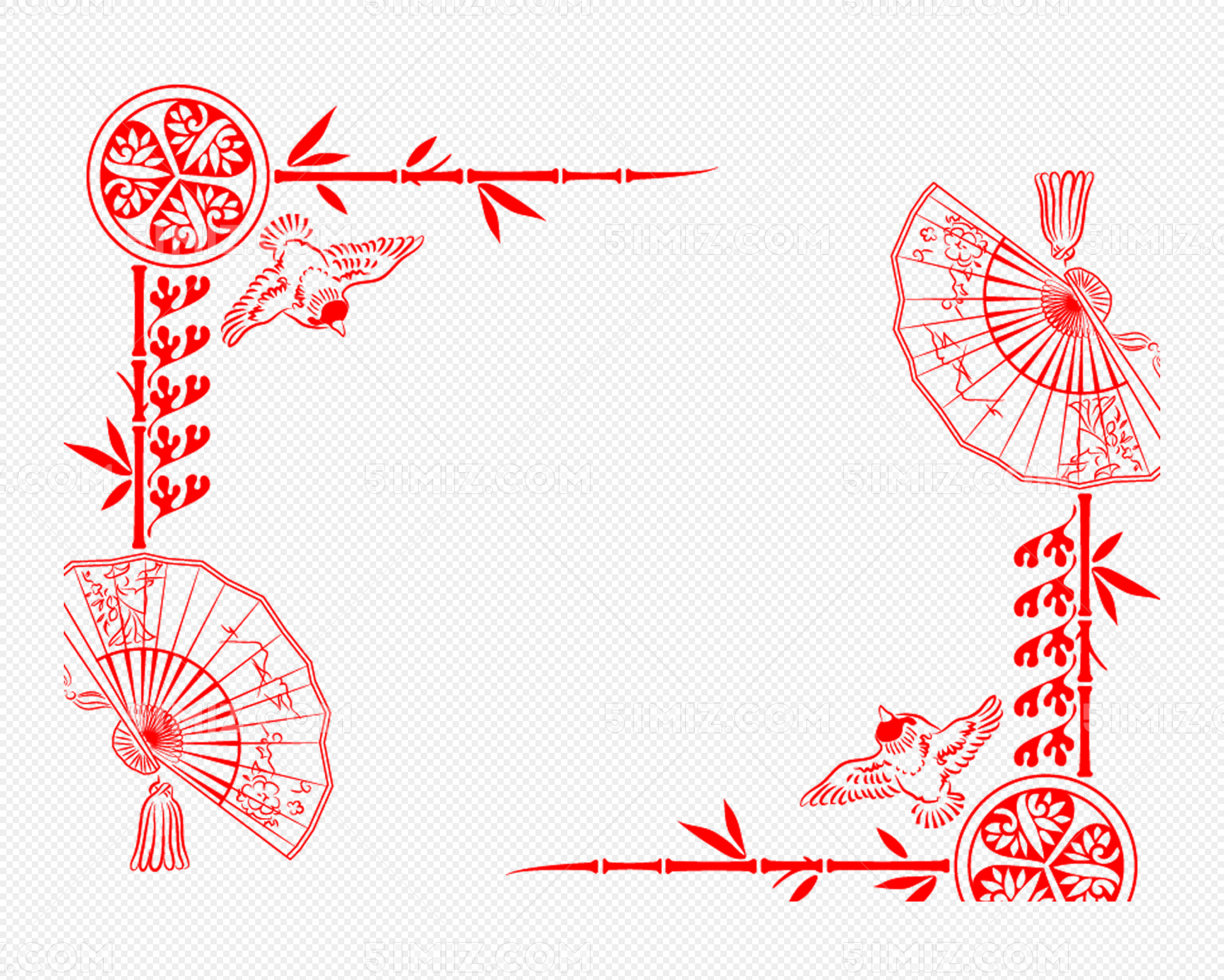 红色花纹福字设计图__传统文化_文化艺术_设计图库_昵图网nipic.com