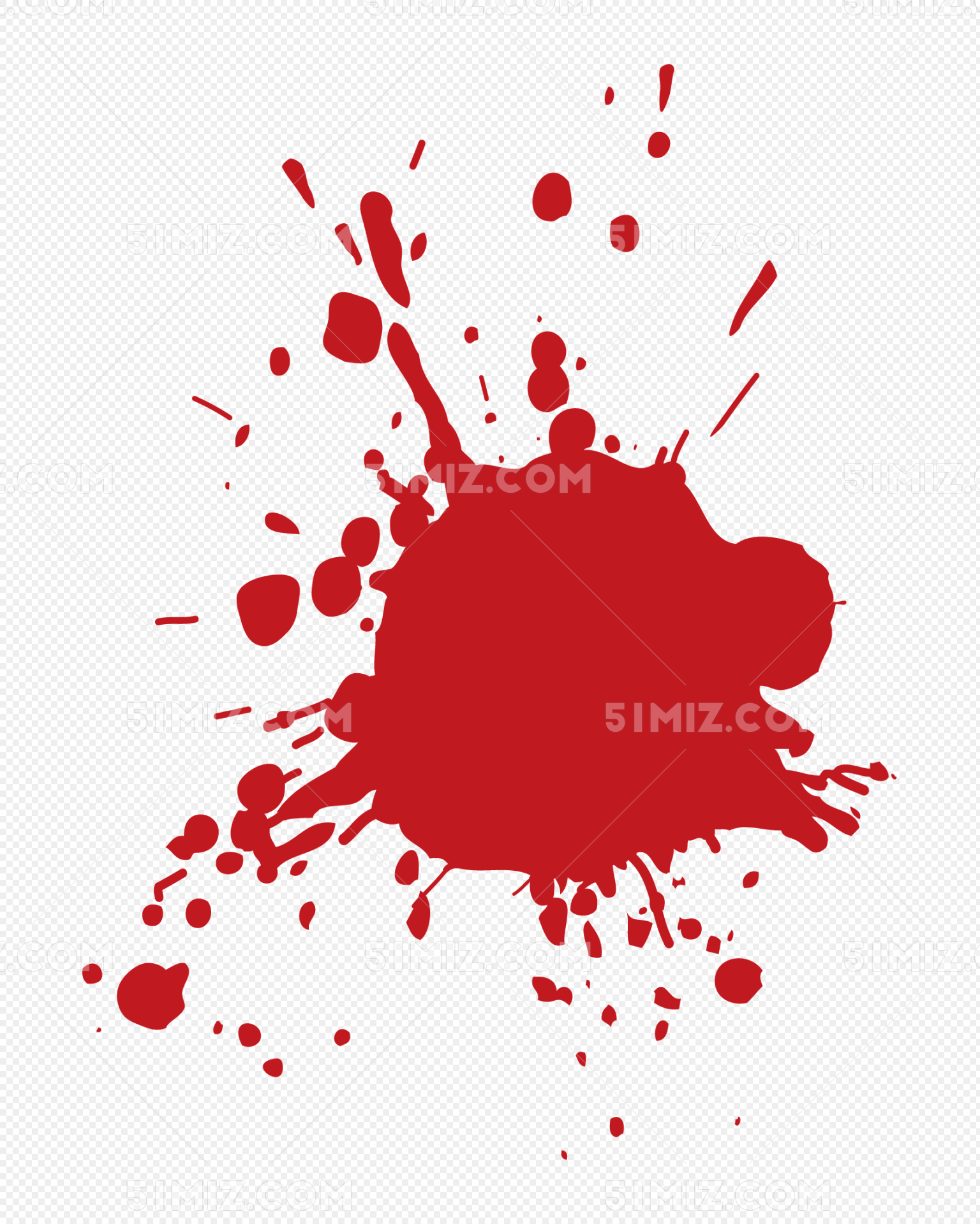 矢量手绘红色血点图片素材免费下载 - 觅知网