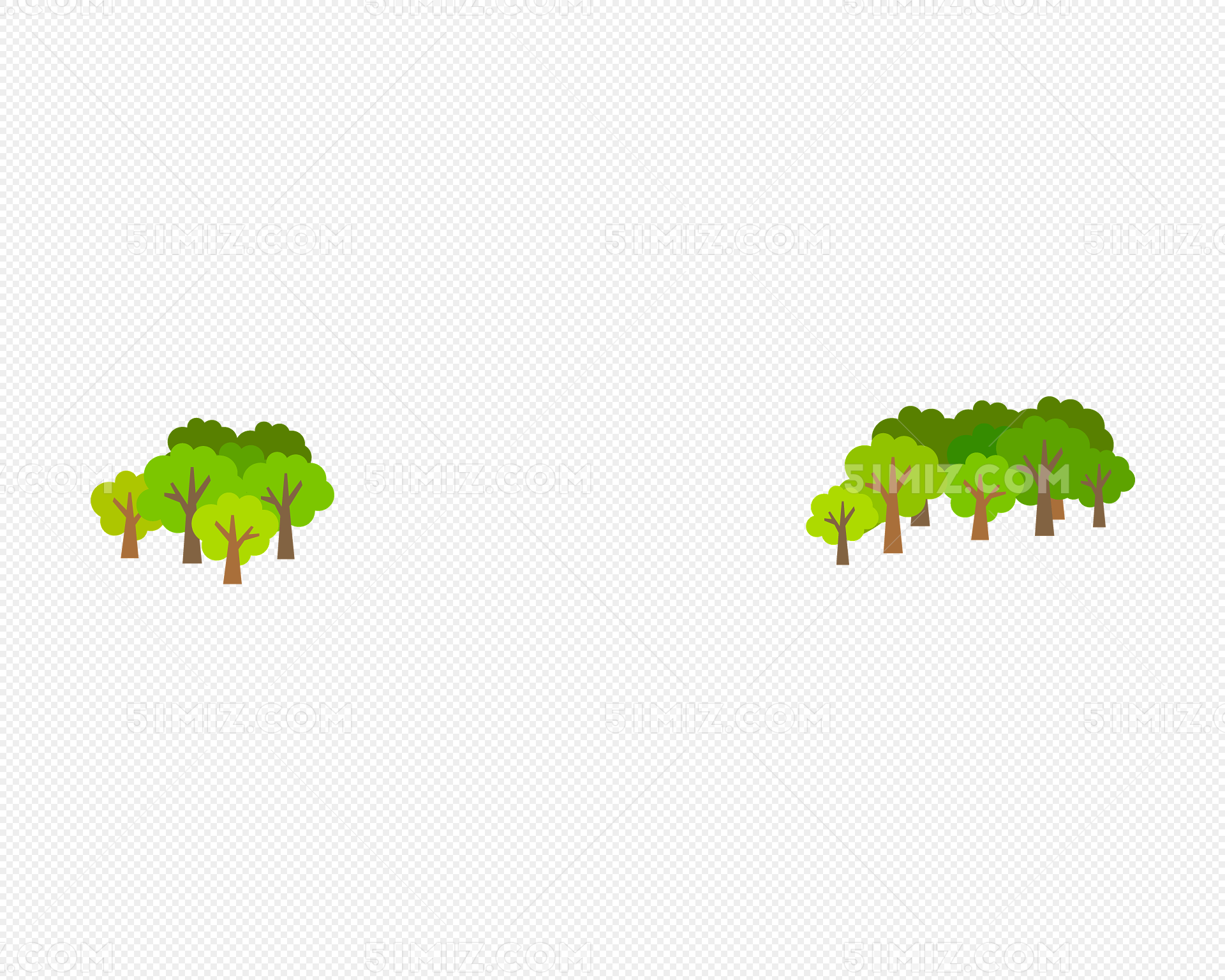 绿色森林树林矢量插画设计图__自然风光_自然景观_设计图库_昵图网nipic.com