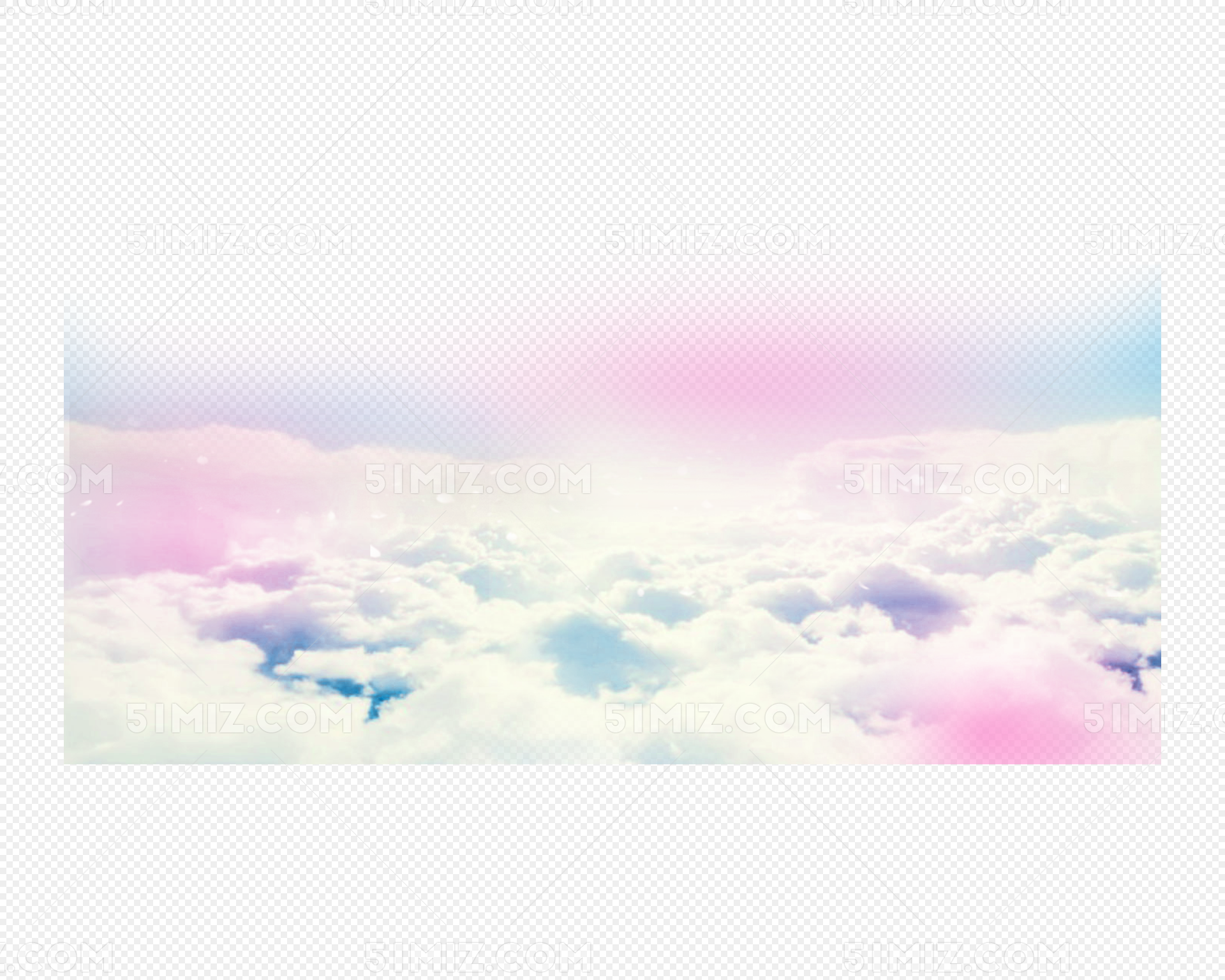 可爱粉色云朵背景图片-可爱粉色云朵背景素材图片-千库网