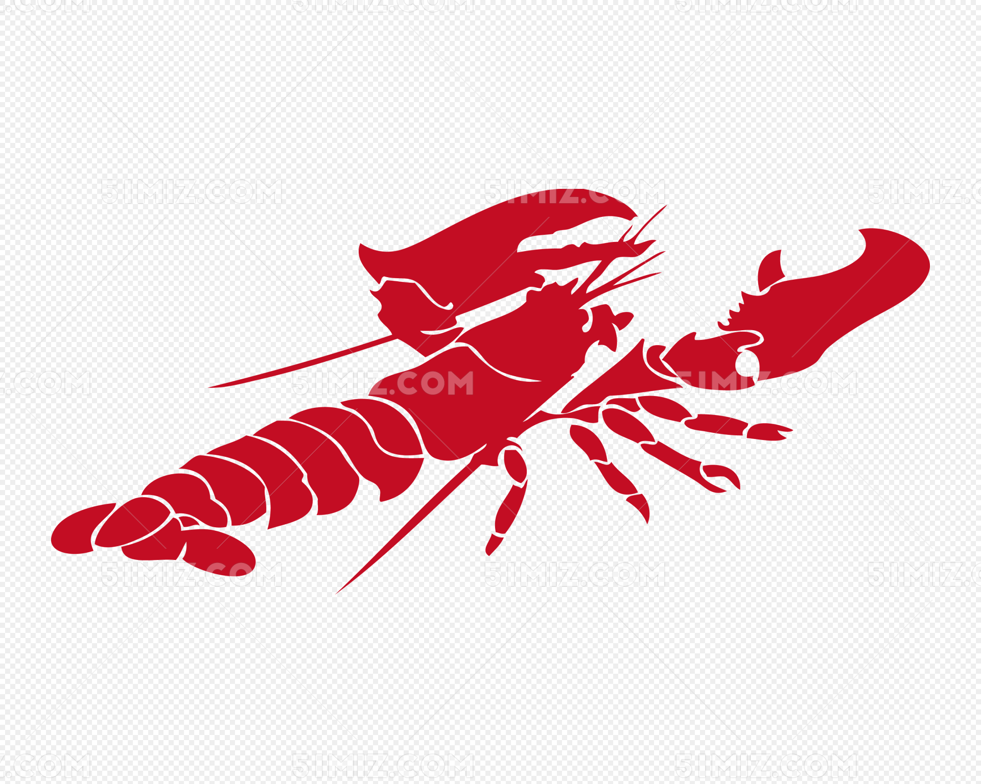 龙虾手绘设计图__海洋生物_生物世界_设计图库_昵图网nipic.com