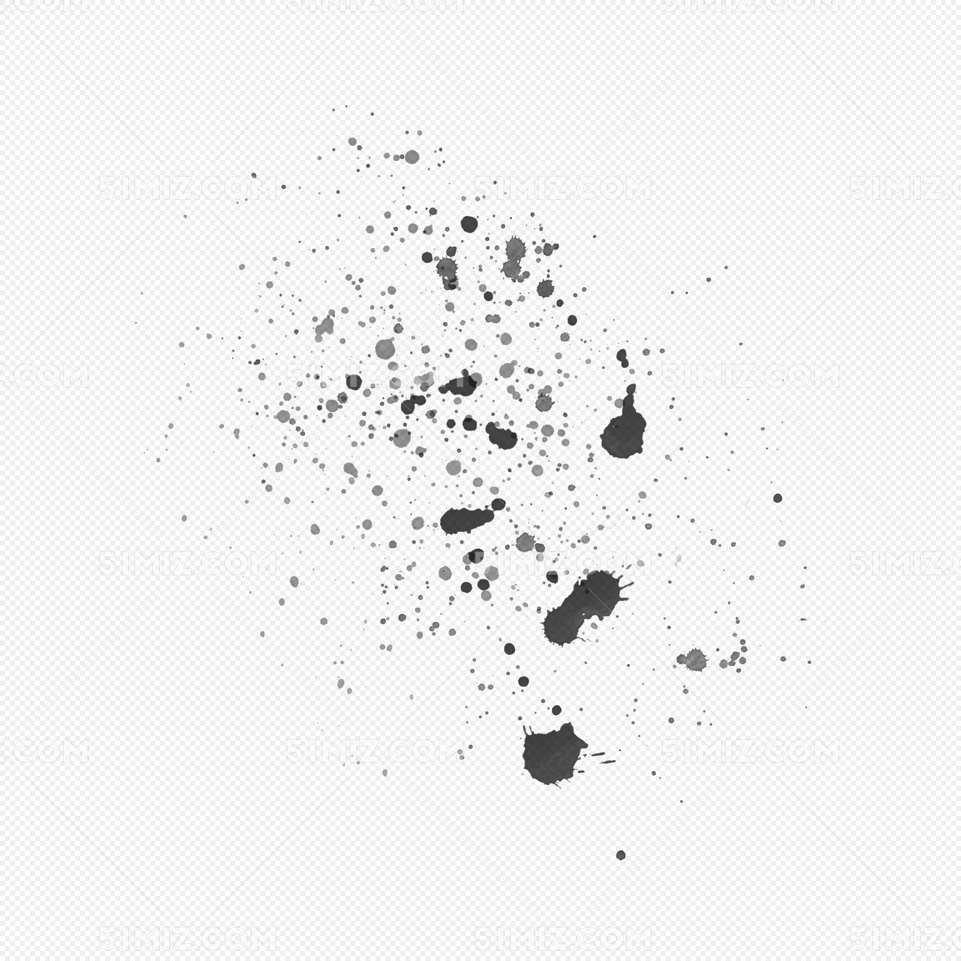 黑色墨点
