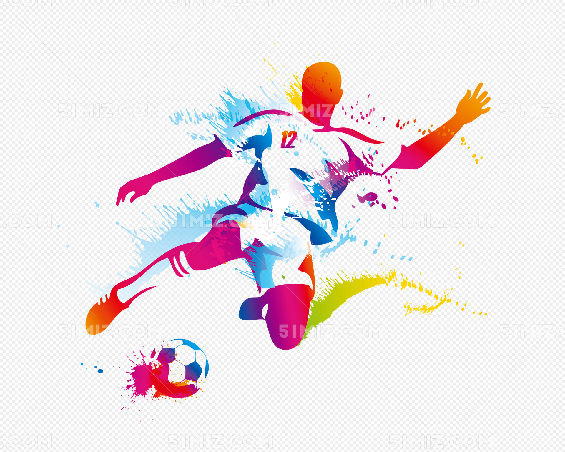 追逐足球世界杯卡通艺术彩绘设计图__卡通设计_广告设计_设计图库_昵图网nipic.com