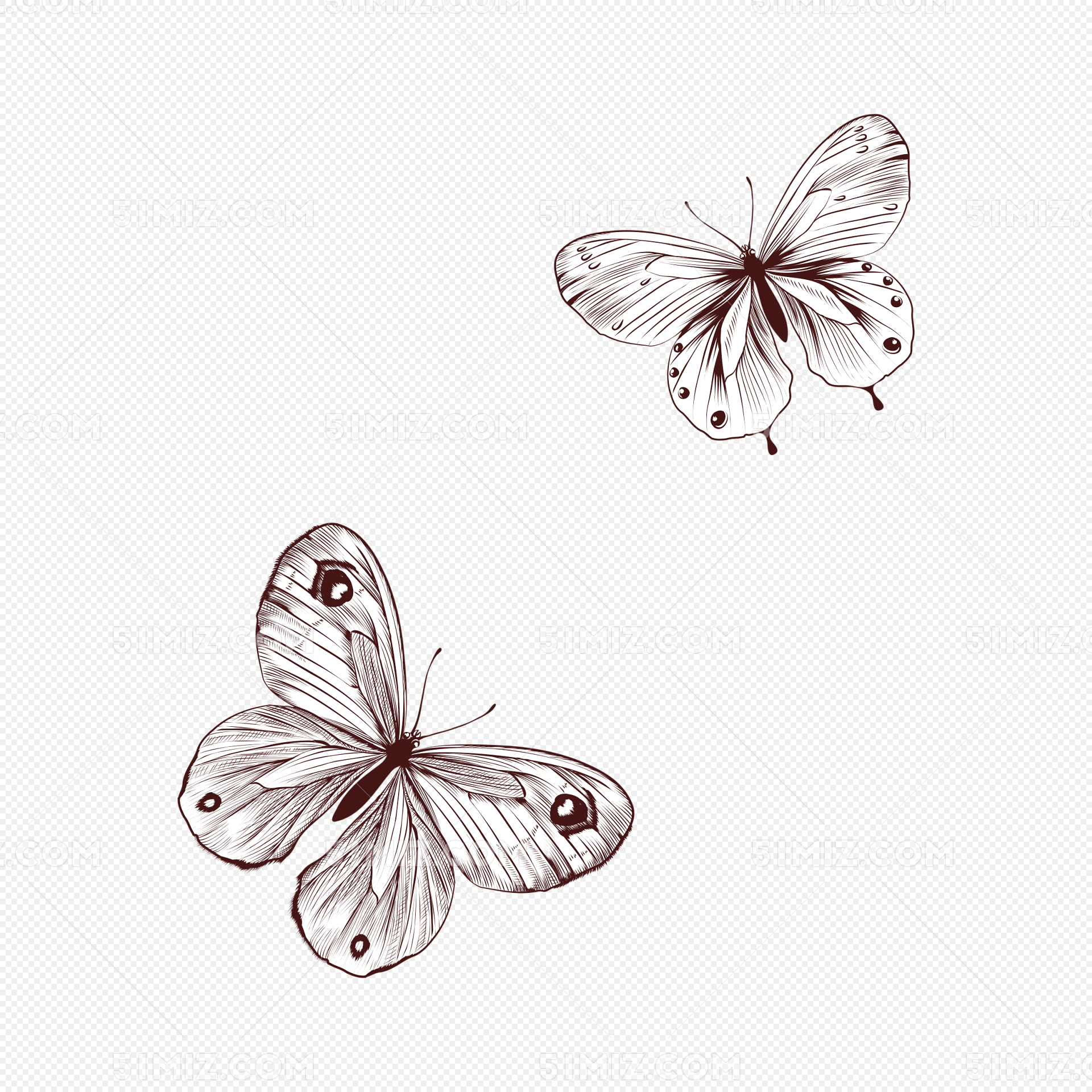 最全蝴蝶纹身含义寓意+37幅蝴蝶纹身效果图、手稿 - 广州纹彩刺青