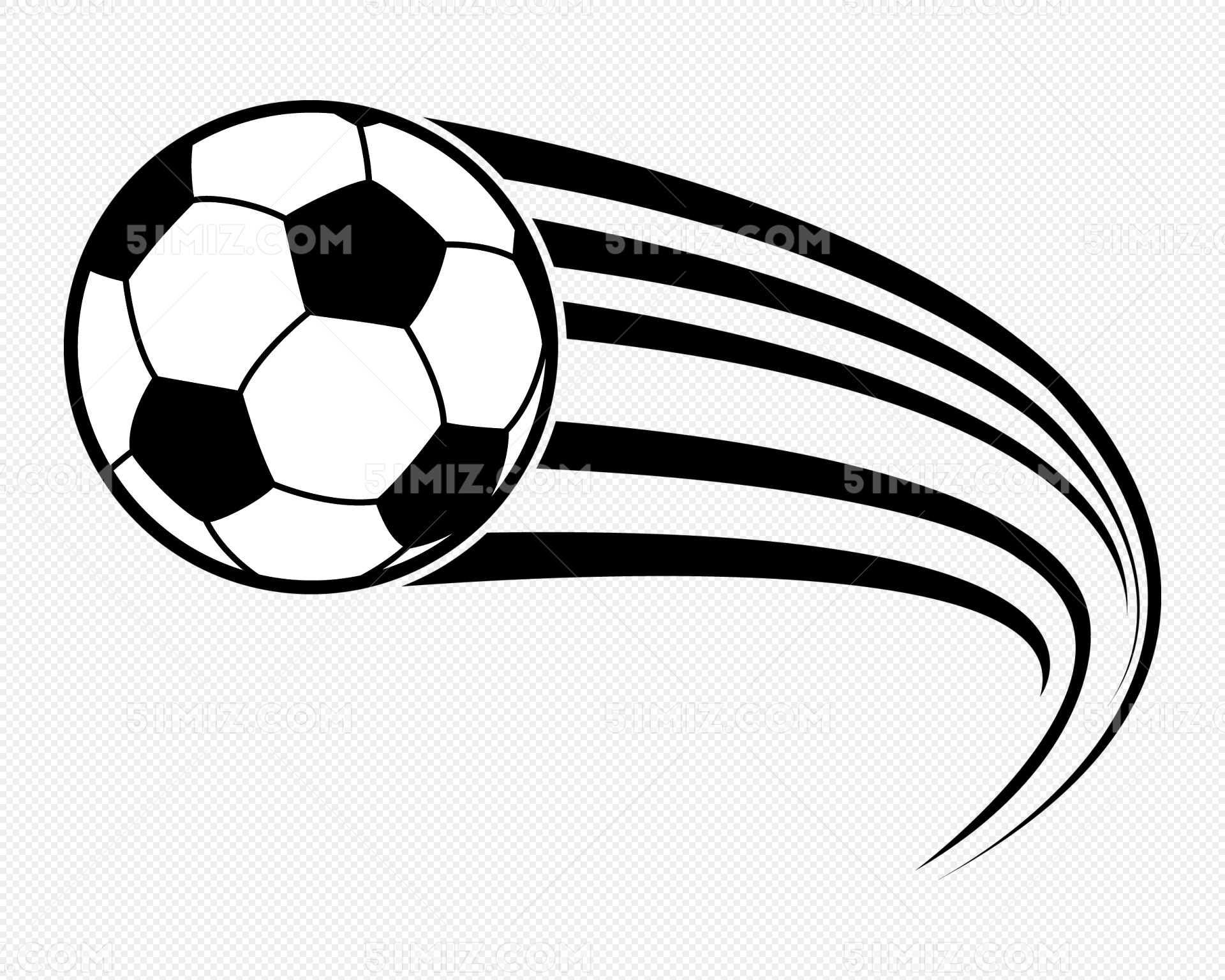 矢量图黑白立体足球图片素材免费下载 - 觅知网