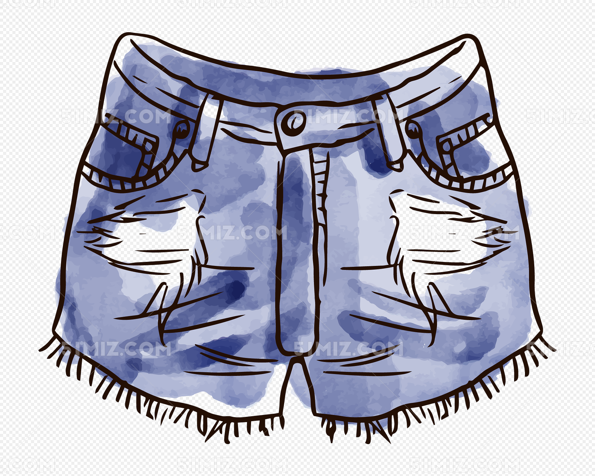 牛仔背带裤女孩|插画|创作习作|祁俞俞 - 原创作品 - 站酷 (ZCOOL)