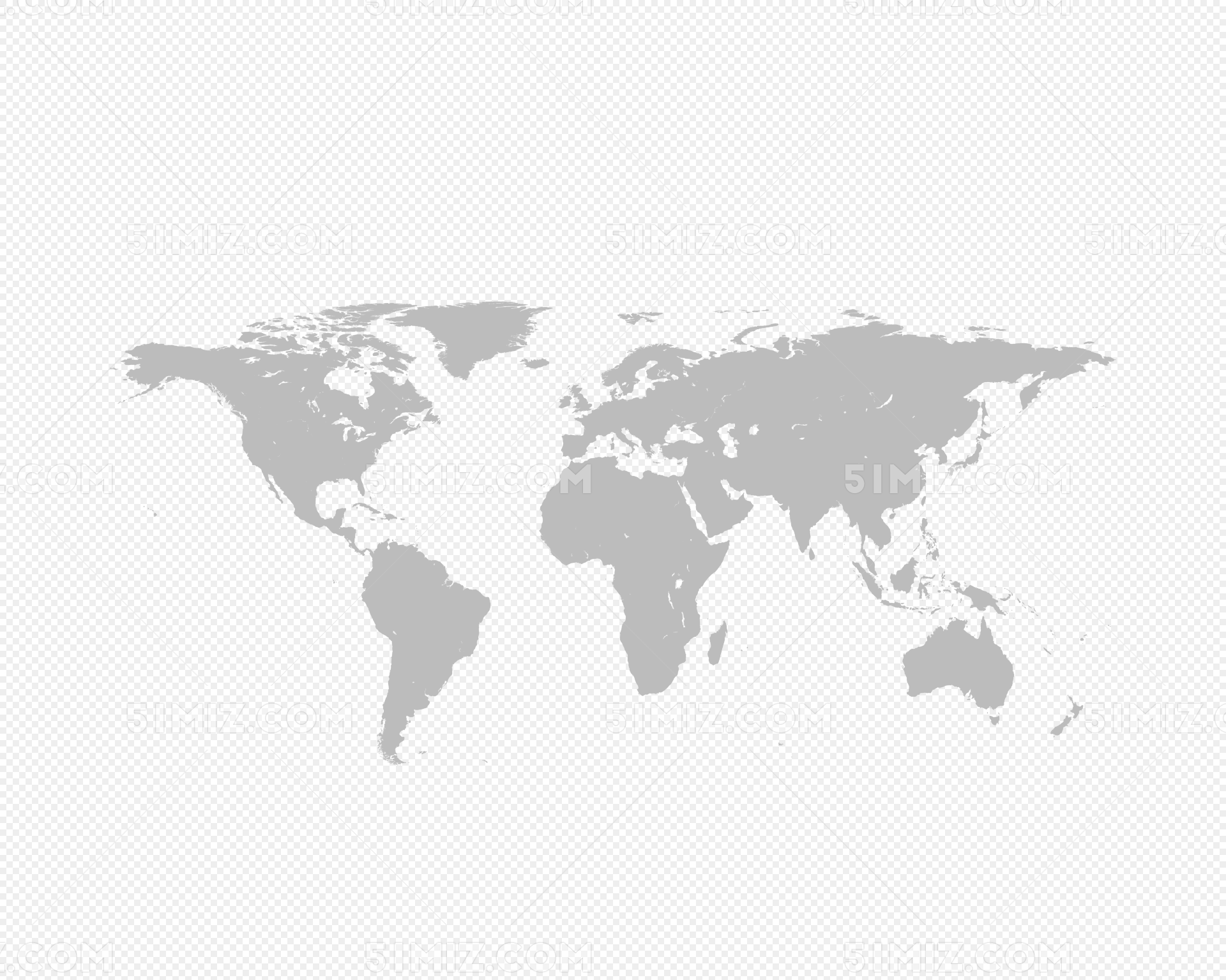 Premium Vector | World map outline isolated on white background