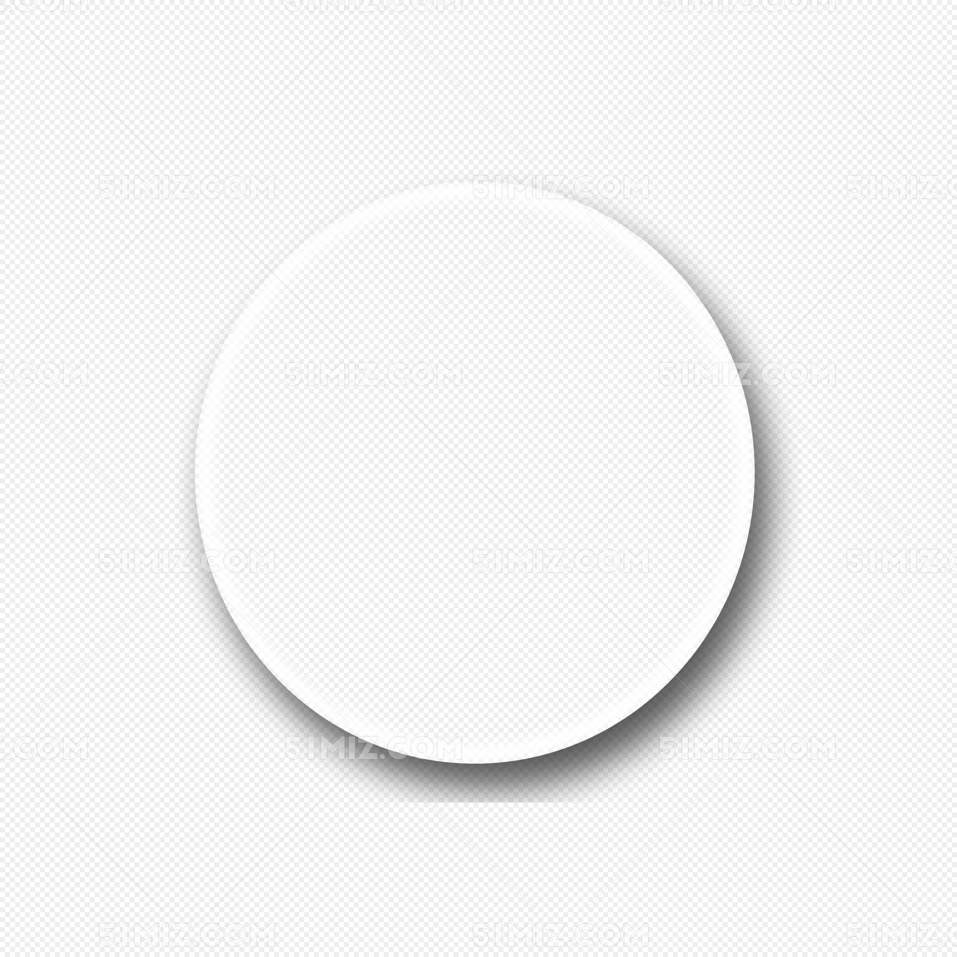 白色几何圆环扁平素材免费下载 - 觅知网