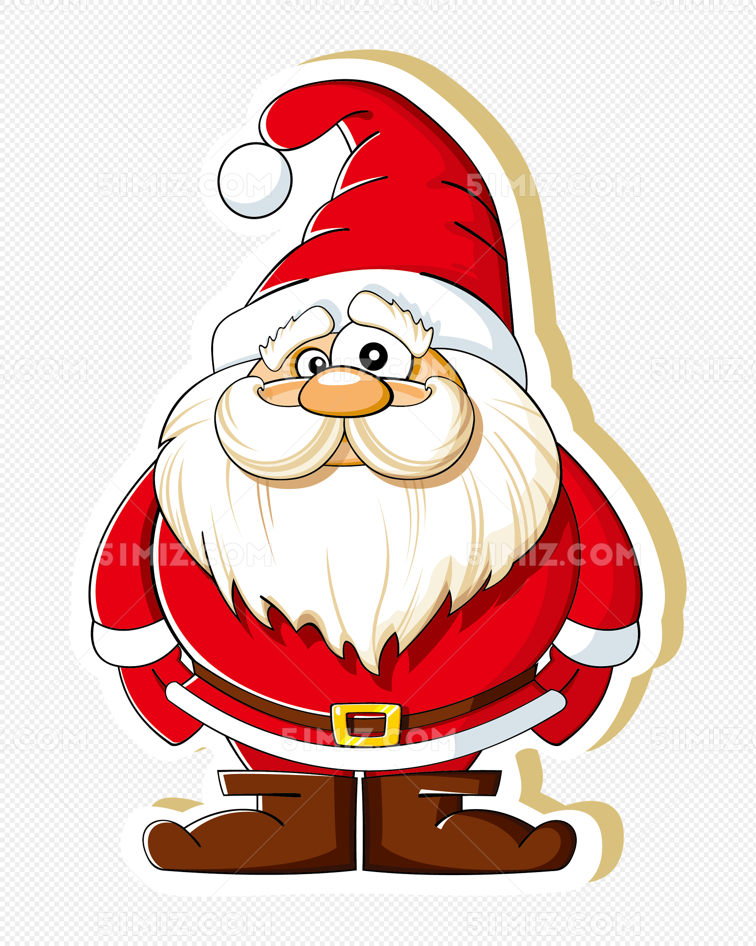 Premium Photo | Santa claus standing isolated on white surface - full ...