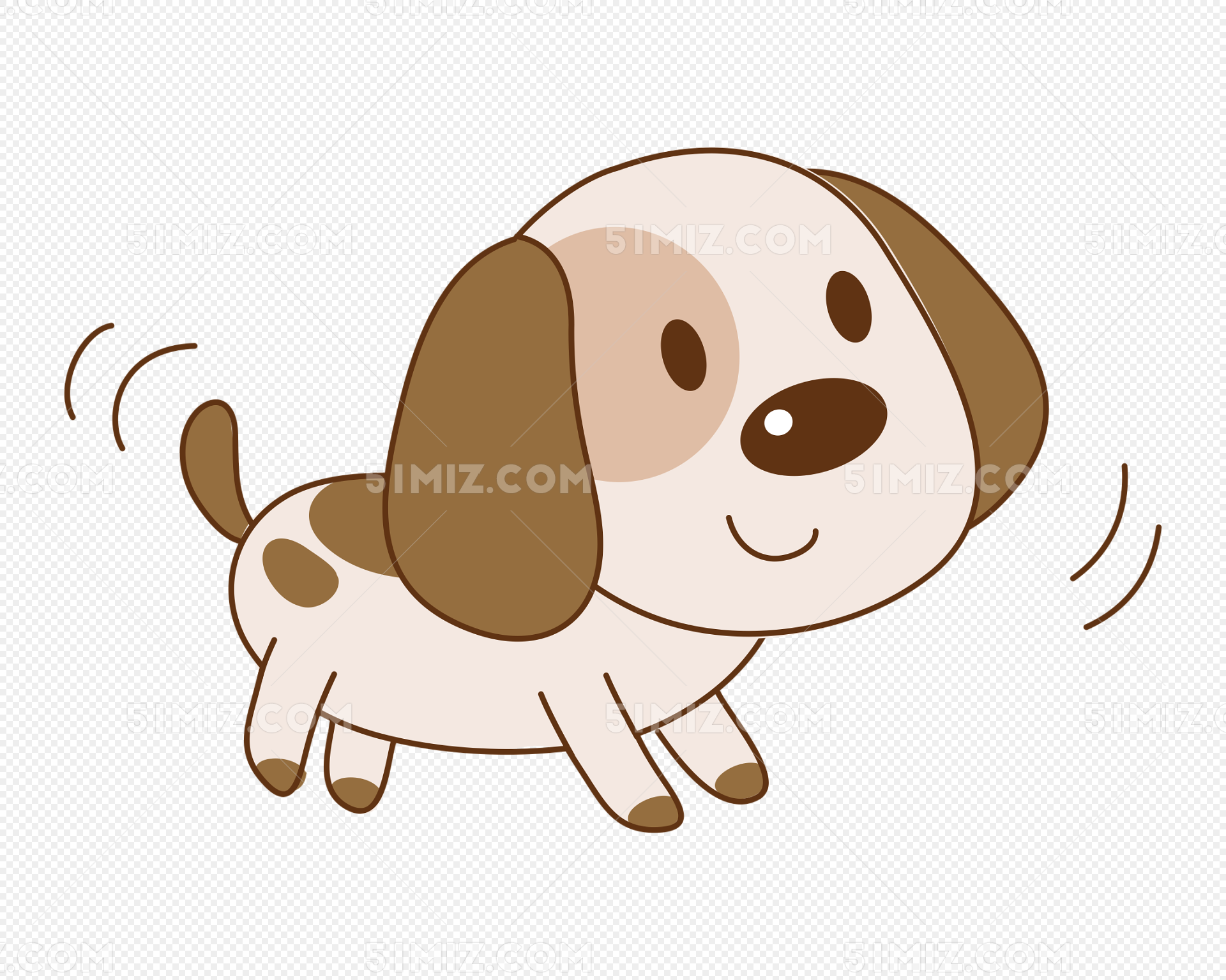 卡通可爱小狗图片素材免费下载 - 觅知网