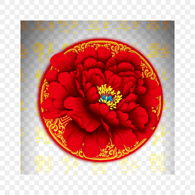 大红花背景装饰图