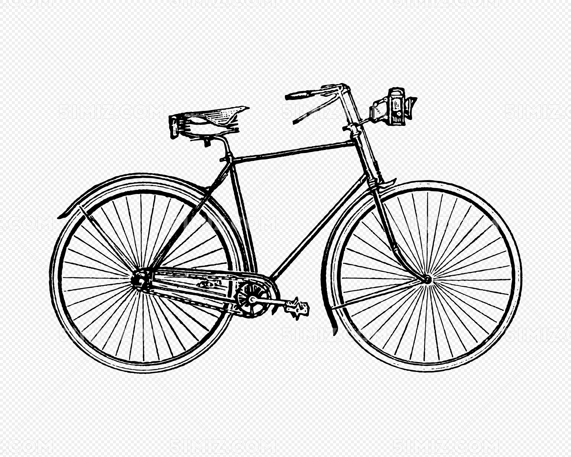 钢笔画系列之《生活》 《自行车》|纯艺术|钢笔画|持笔者 - 原创作品 - 站酷 (ZCOOL)