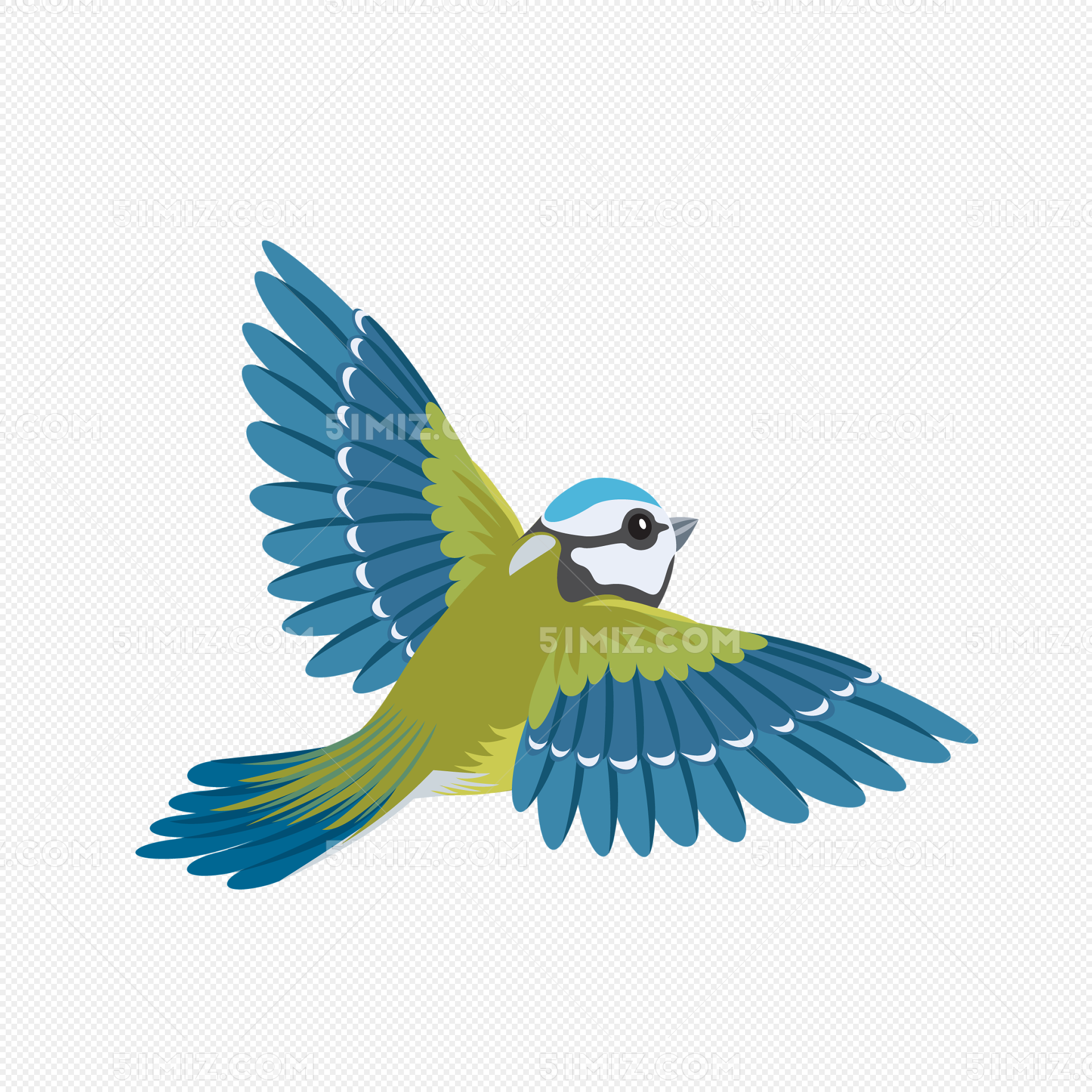 可爱卡通小鸟元素免抠图图片素材免费下载 - 觅知网