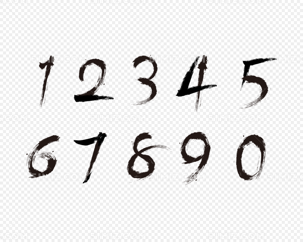 0 9数字0到9数字图片素材免费下载 觅知网