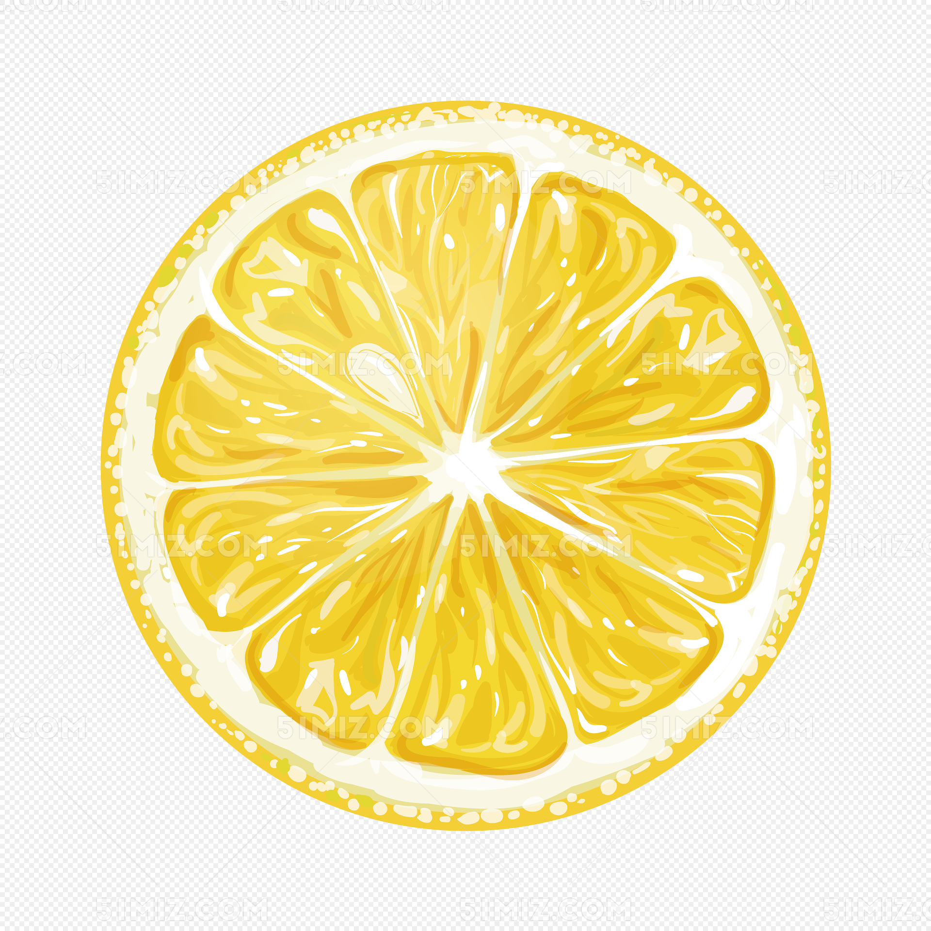 矢量柠檬片图片素材免费下载 - 觅知网