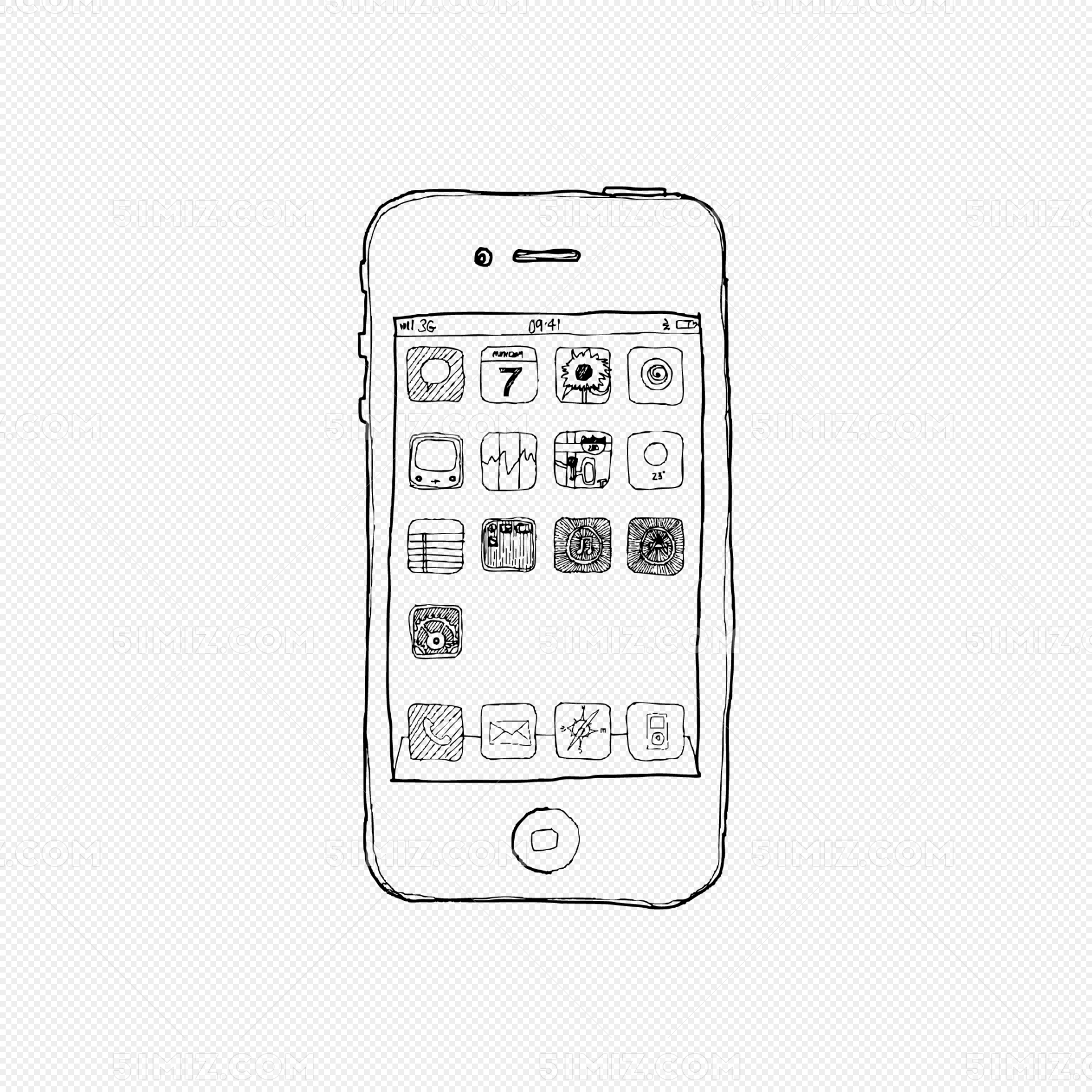 素描-手机|Illustration|Writing Exercises|yanhongyun_Original作品-站酷ZCOOL